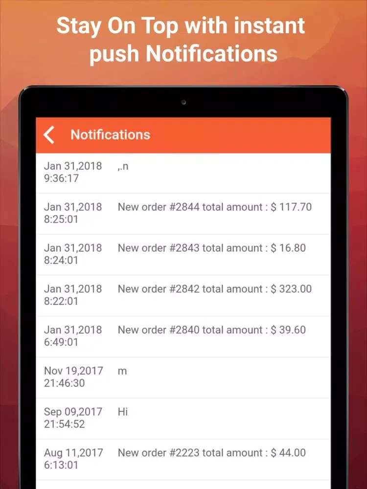 Zoulak Order Taking App iPad  Screenshots