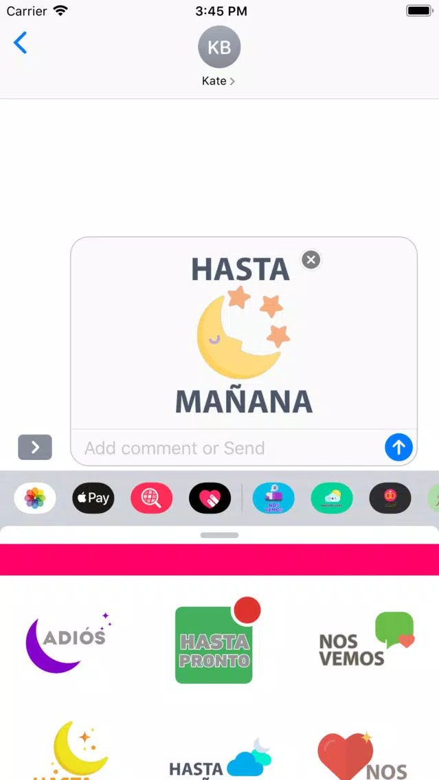 Spanish Goodbye Emojis স্ক্রিনশট