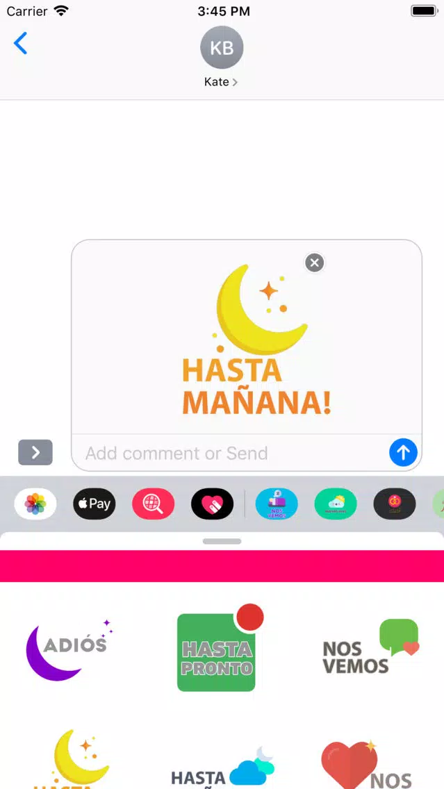 Spanish Goodbye Emojis স্ক্রিনশট