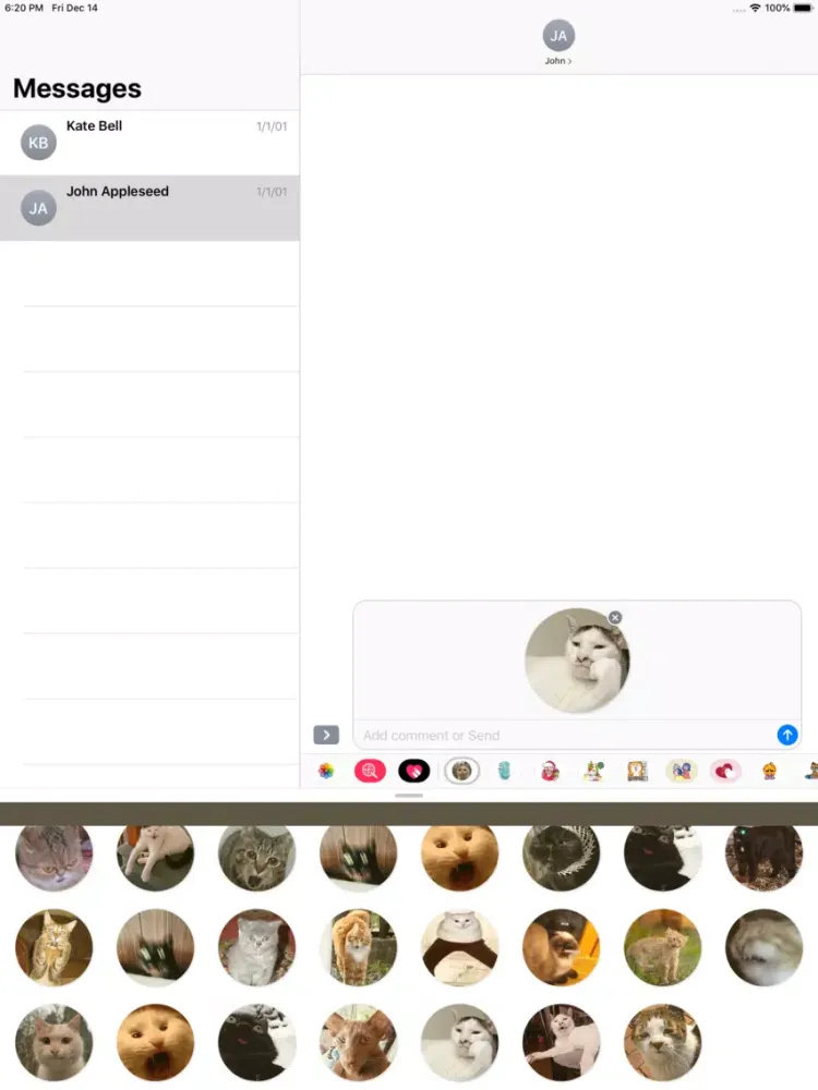 Stupid cats Stickers iPad 应用截图