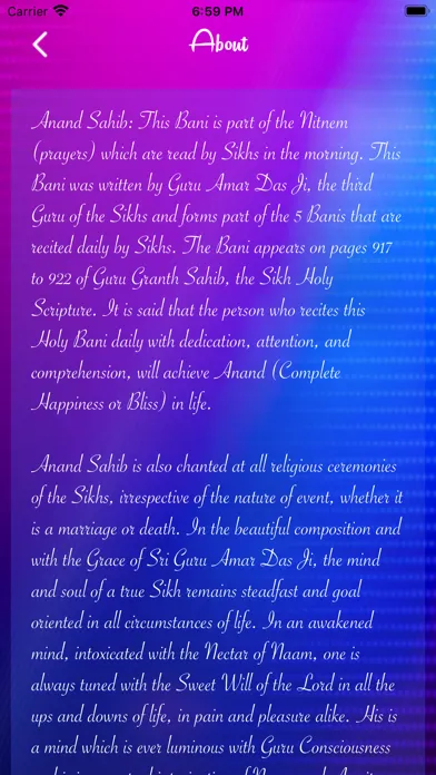 Screenshot di Anand Sahib