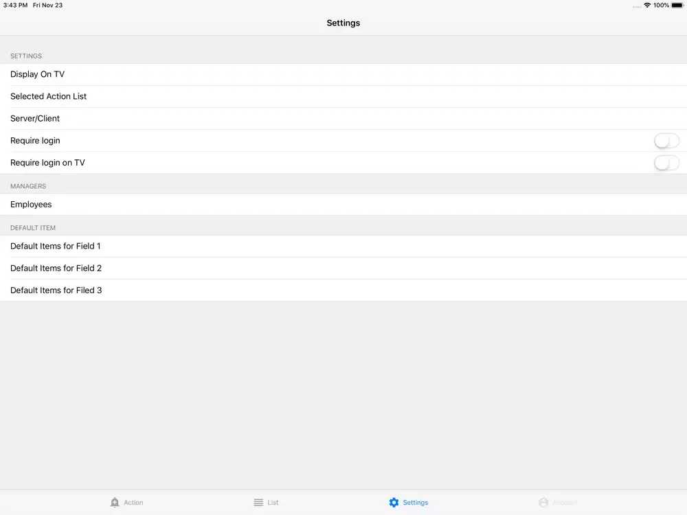 TV Paging System iPad  スクリーンショット