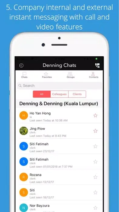Tangkapan skrin Denning