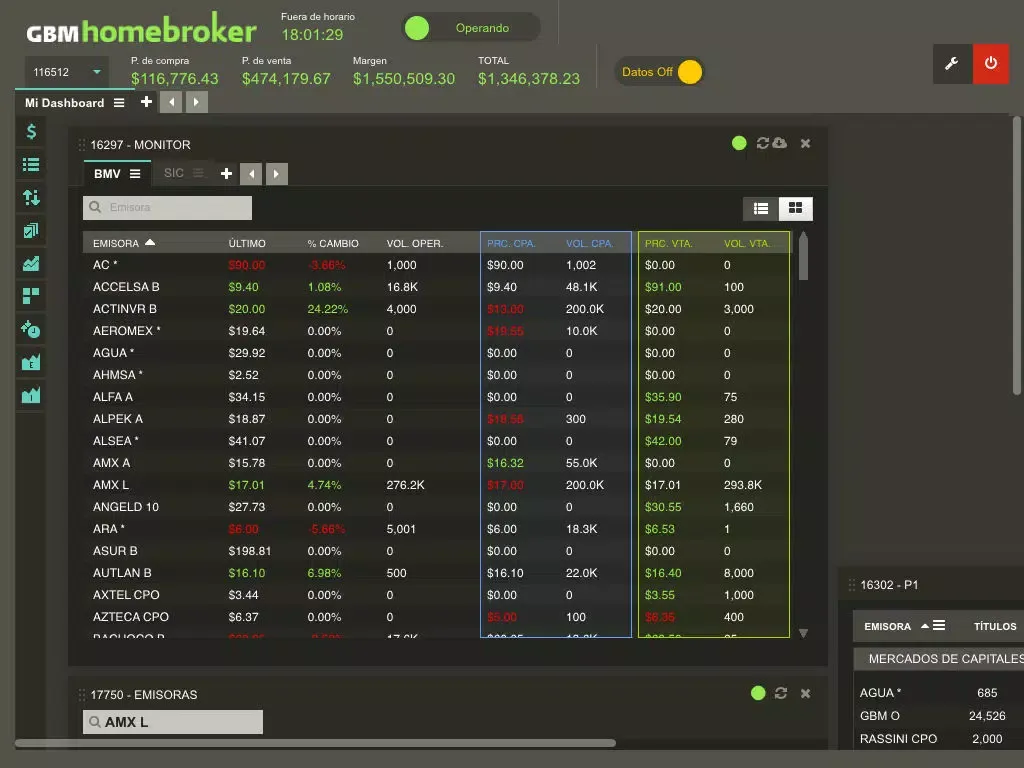 Screenshot di GBMHomebroker PRO iPad 