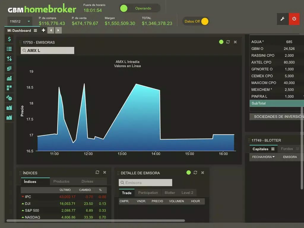 Screenshot di GBMHomebroker PRO iPad 
