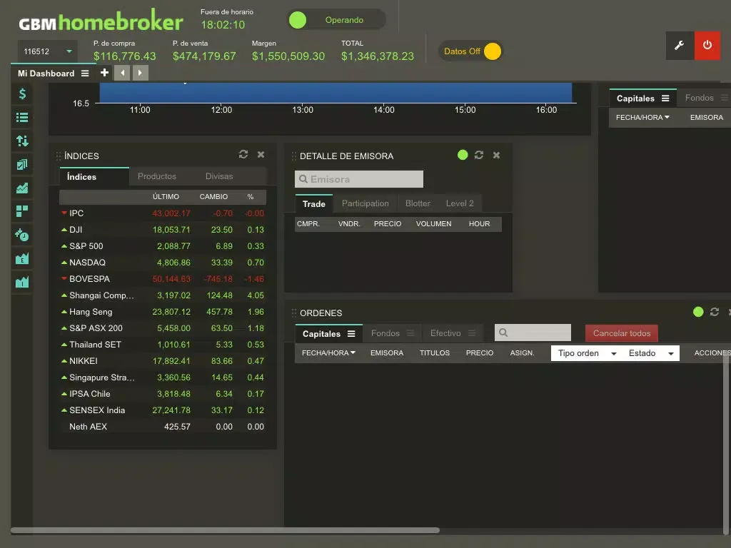Screenshot di GBMHomebroker PRO iPad 