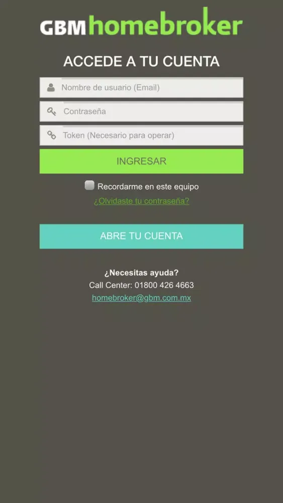Screenshot di GBMHomebroker PRO