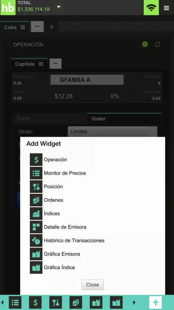 Screenshot di GBMHomebroker PRO
