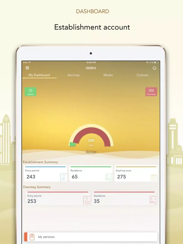 Capturas de tela do GDRFA Dubai iPad 
