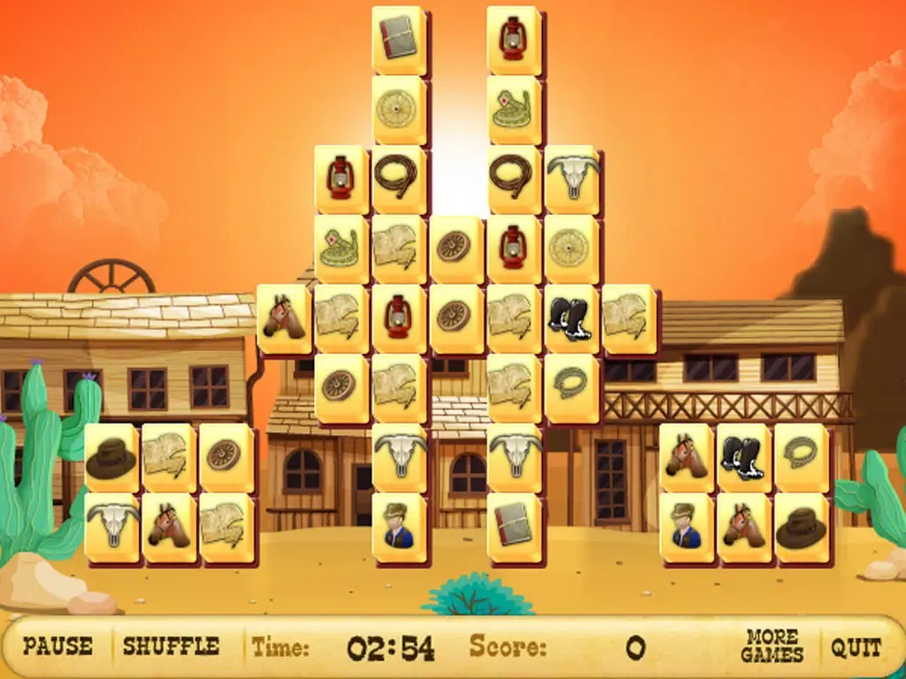 ภาพหน้าจอของ Brave Sheriff Mahjong Free iPad 