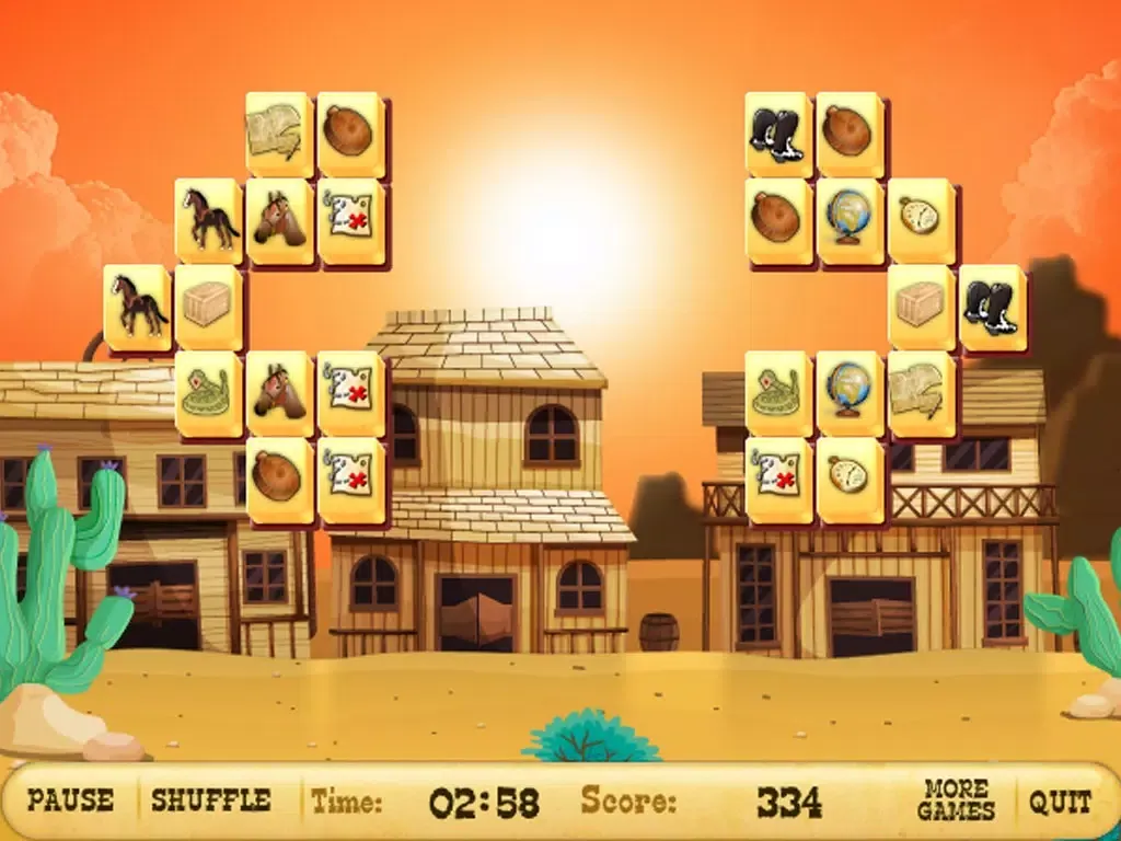 ภาพหน้าจอของ Brave Sheriff Mahjong Free iPad 