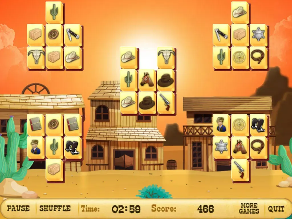 ภาพหน้าจอของ Brave Sheriff Mahjong Free iPad 