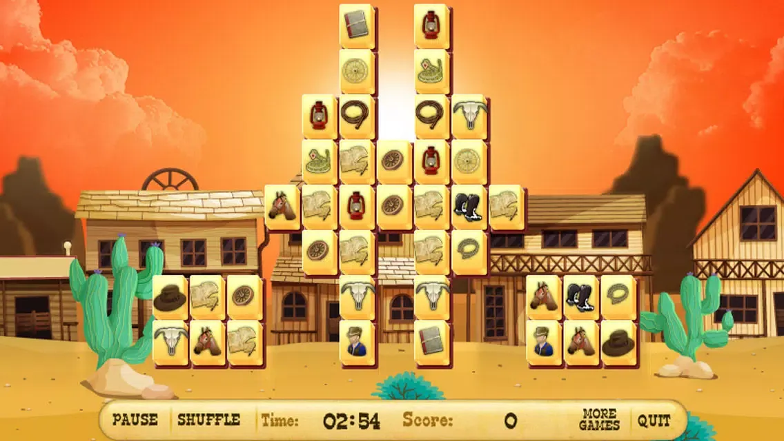 ภาพหน้าจอของ Brave Sheriff Mahjong Free