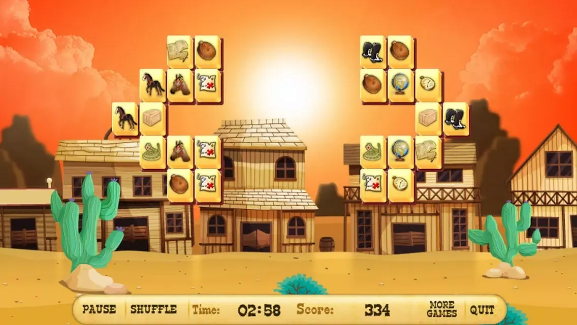 ภาพหน้าจอของ Brave Sheriff Mahjong Free