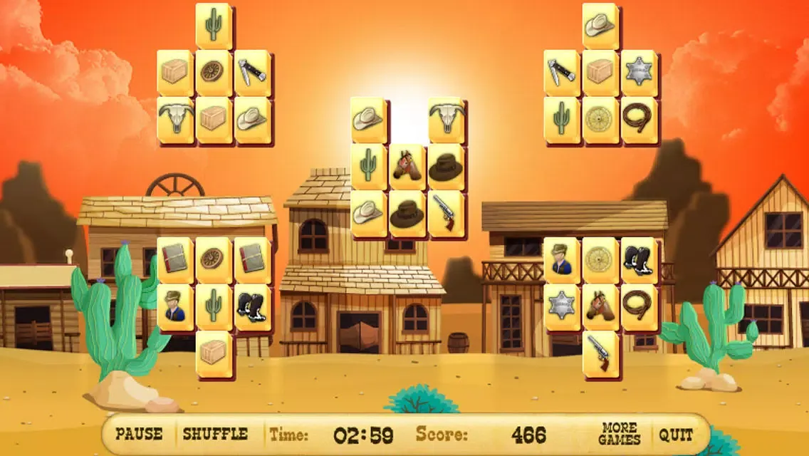 ภาพหน้าจอของ Brave Sheriff Mahjong Free