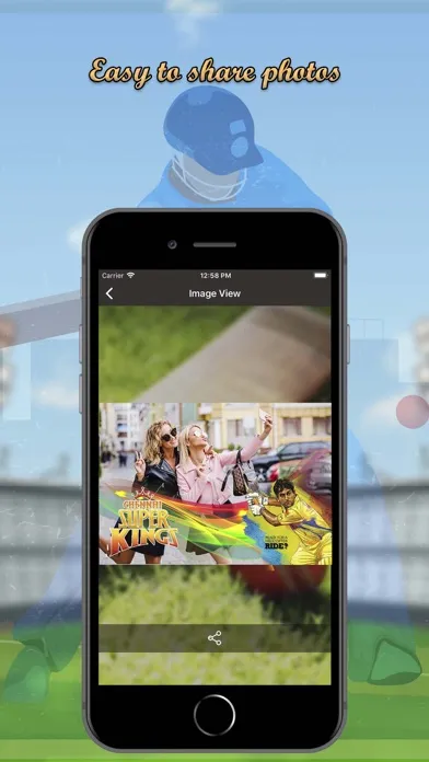 Tangkapan layar IPL 2018 Selfie Photo Maker