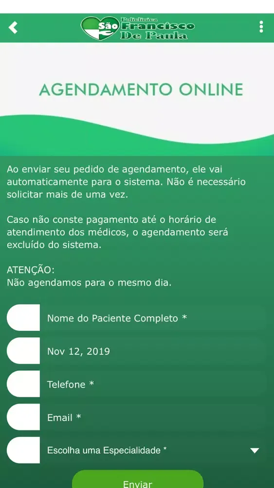 Clínica São Francisco de Paula應用截圖