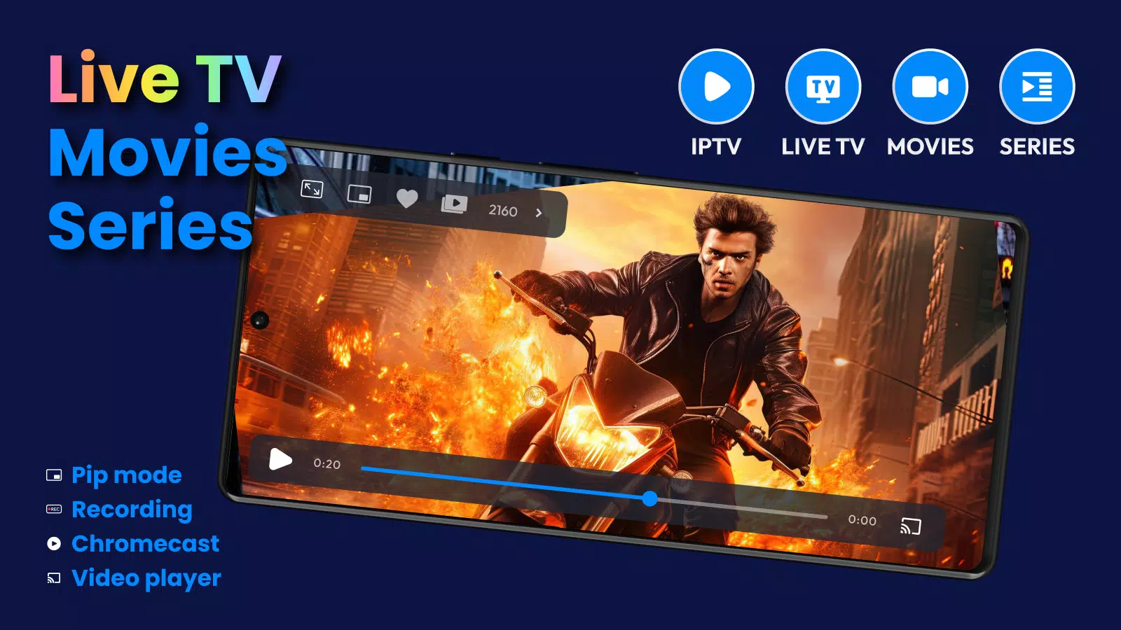 M3U IPTV Stream Player Liteのアプリスクリーンショット1