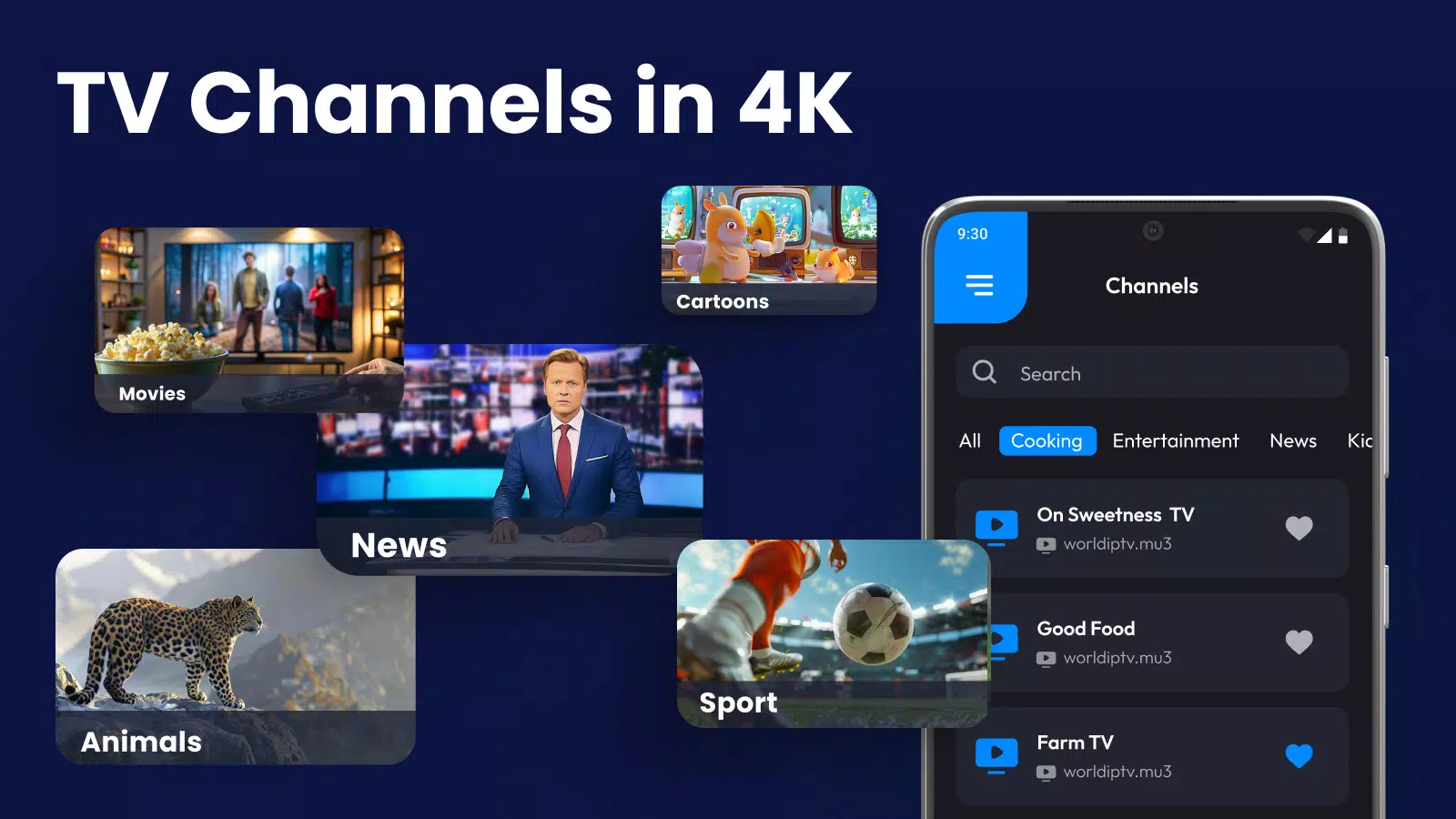 M3U IPTV Stream Player Liteのアプリスクリーンショット2