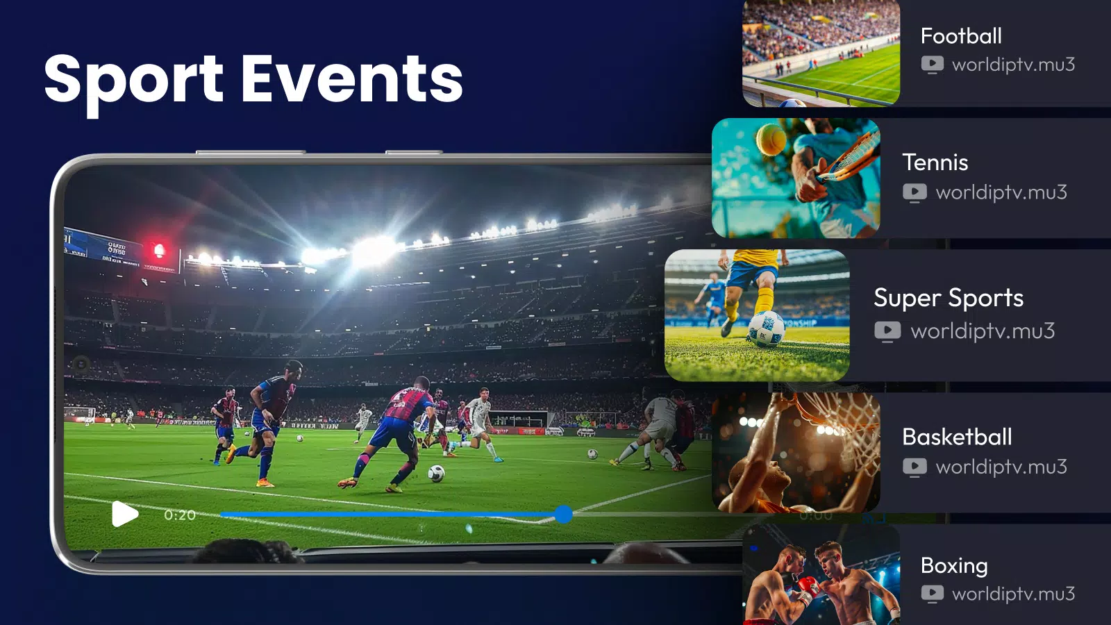 M3U IPTV Stream Player Liteのアプリスクリーンショット4