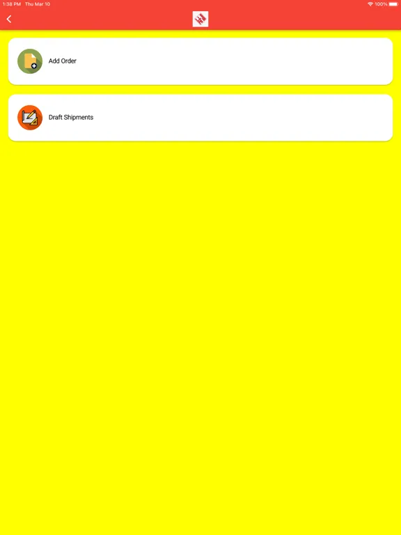 Zrzuty ekranu الناقل السريع‎ iPad 