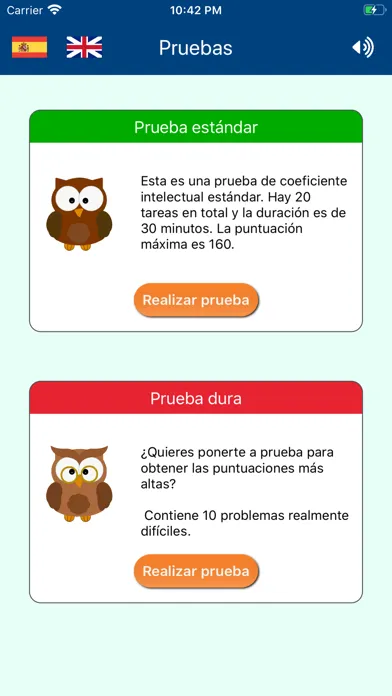 Prueba de IQ سکرین شاٹس