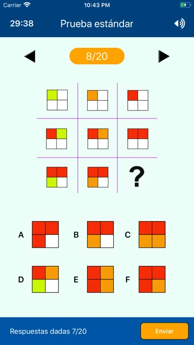 Prueba de IQ سکرین شاٹس