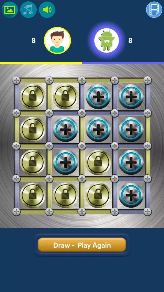 Tangkapan layar Dots and Boxes