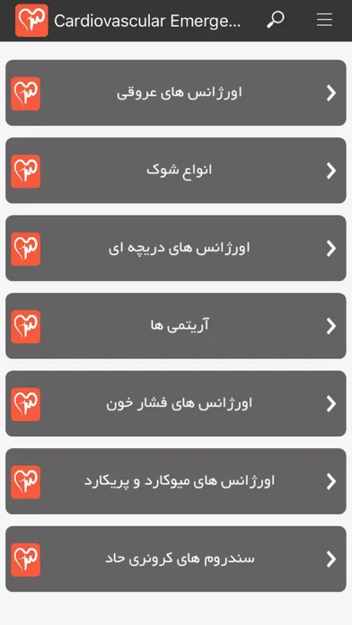 Cardiovascular Emergencies ( اورژانس های قلب ) Screenshots