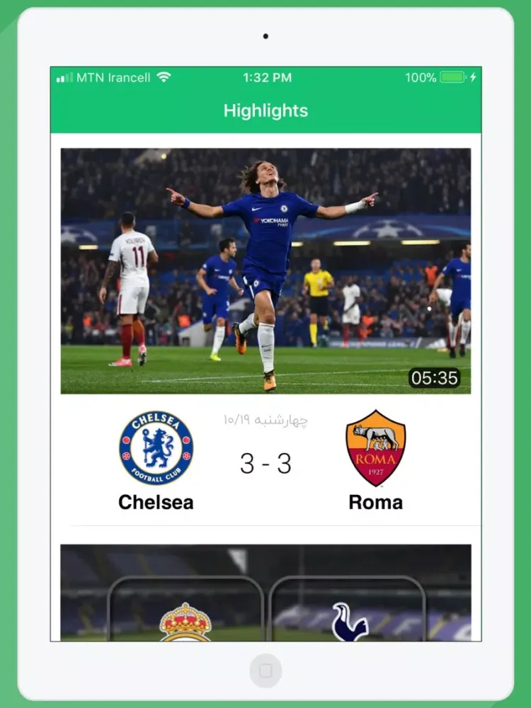 Scoreboard - football iPad 应用截图