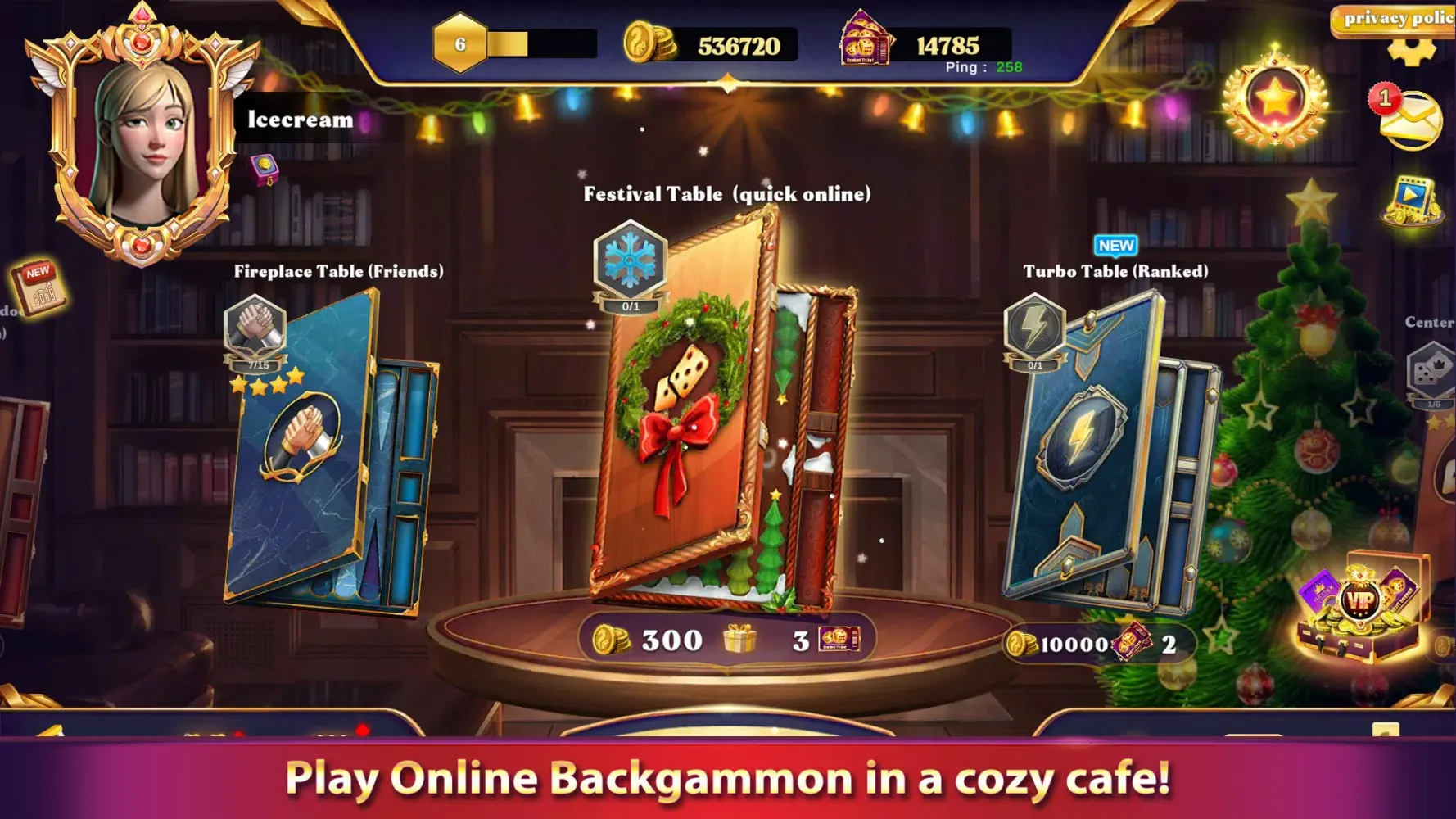 Cafe Backgammon: Board Game Screenshots