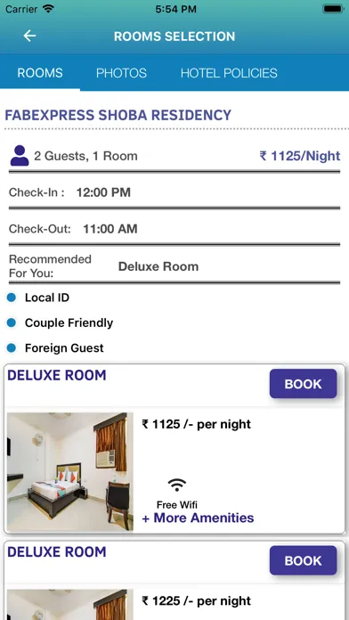 Ảnh chụp màn hình của IRCTC Tourism