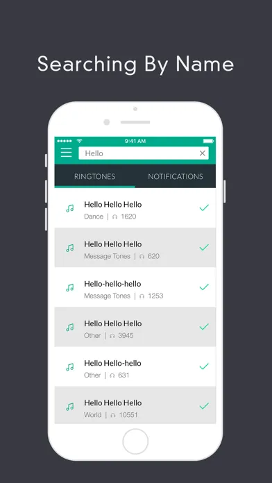Captures d'écran de Ringtone for iPhone - Free Song & Create Ringtones
