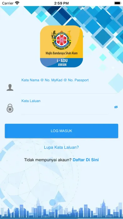 Tangkapan skrin i-ADU
