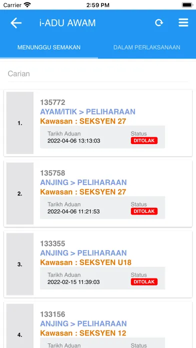 Tangkapan skrin i-ADU