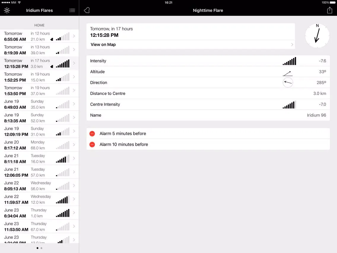 Iridium Flares iPad  سکرین شاٹس