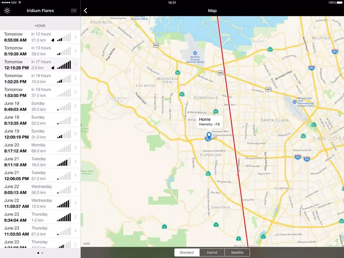 Iridium Flares iPad  سکرین شاٹس