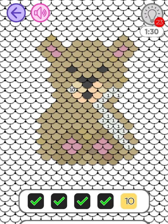 Capturas de pantalla de Sequin by Number Live Coloring iPad 