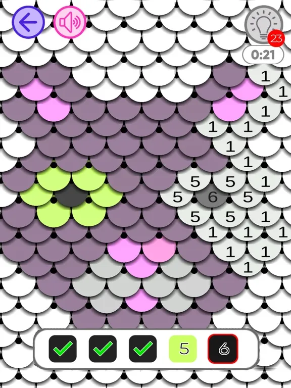 Capturas de pantalla de Sequin by Number Live Coloring iPad 