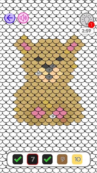 Capturas de pantalla de Sequin by Number Live Coloring