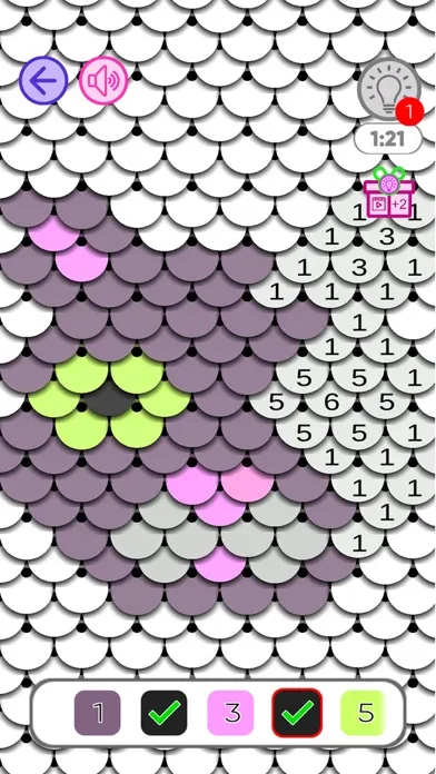 Capturas de pantalla de Sequin by Number Live Coloring