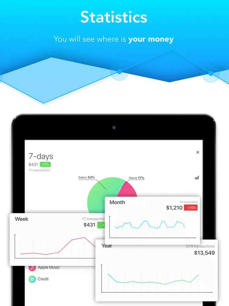 MyMoney: Budget Tracker iPad  Ekran Görüntüleri