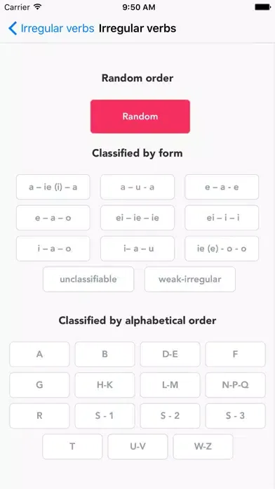 German - Irregular verbs应用截图