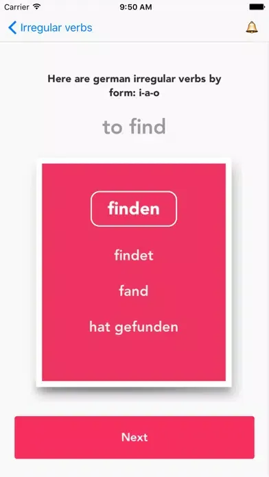 German - Irregular verbs应用截图