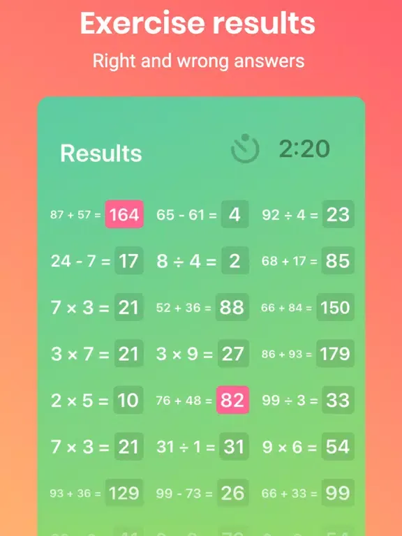 Скриншоты Math Games - MathBrain iPad 