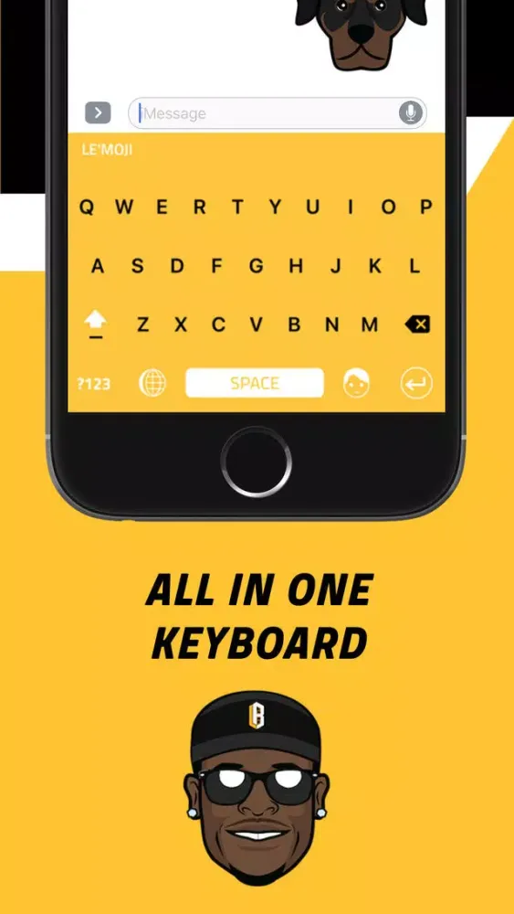 Tangkapan layar Le'Moji - Official Le'Veon Bell Emoji Keyboard