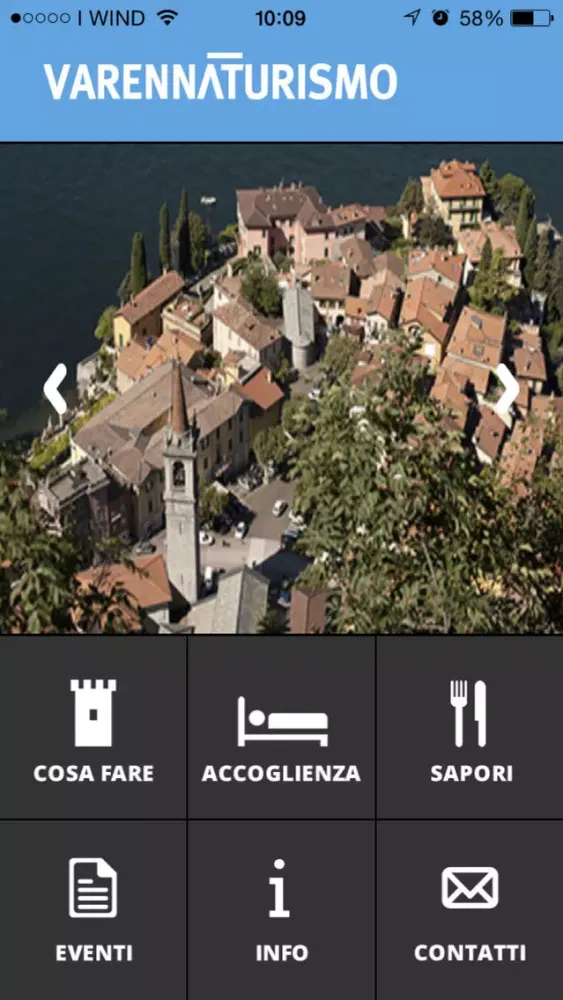 Tangkapan layar Varenna Turismo