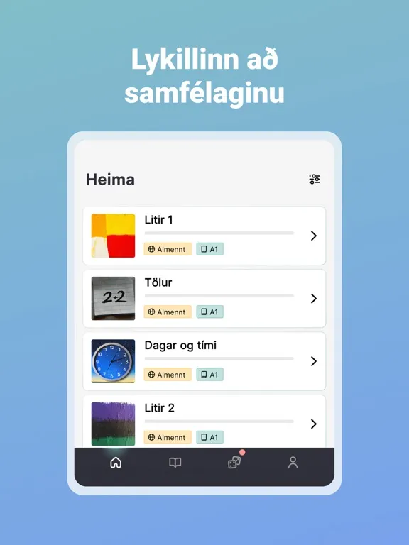 Tangkapan skrin Bara tala iPad 