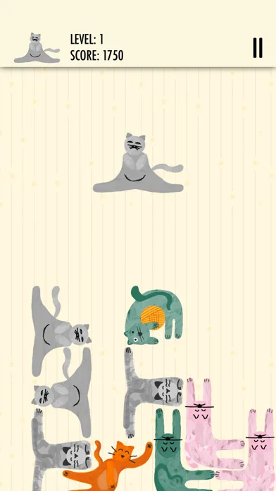 ภาพหน้าจอของ Catris, the cat stacking game