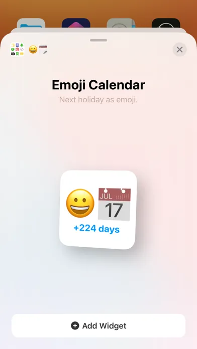 Tangkapan skrin Emoji Calendar
